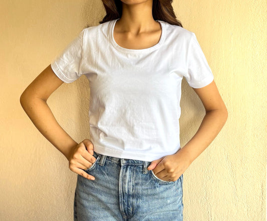 Cotton Lycra Crop Top – Women