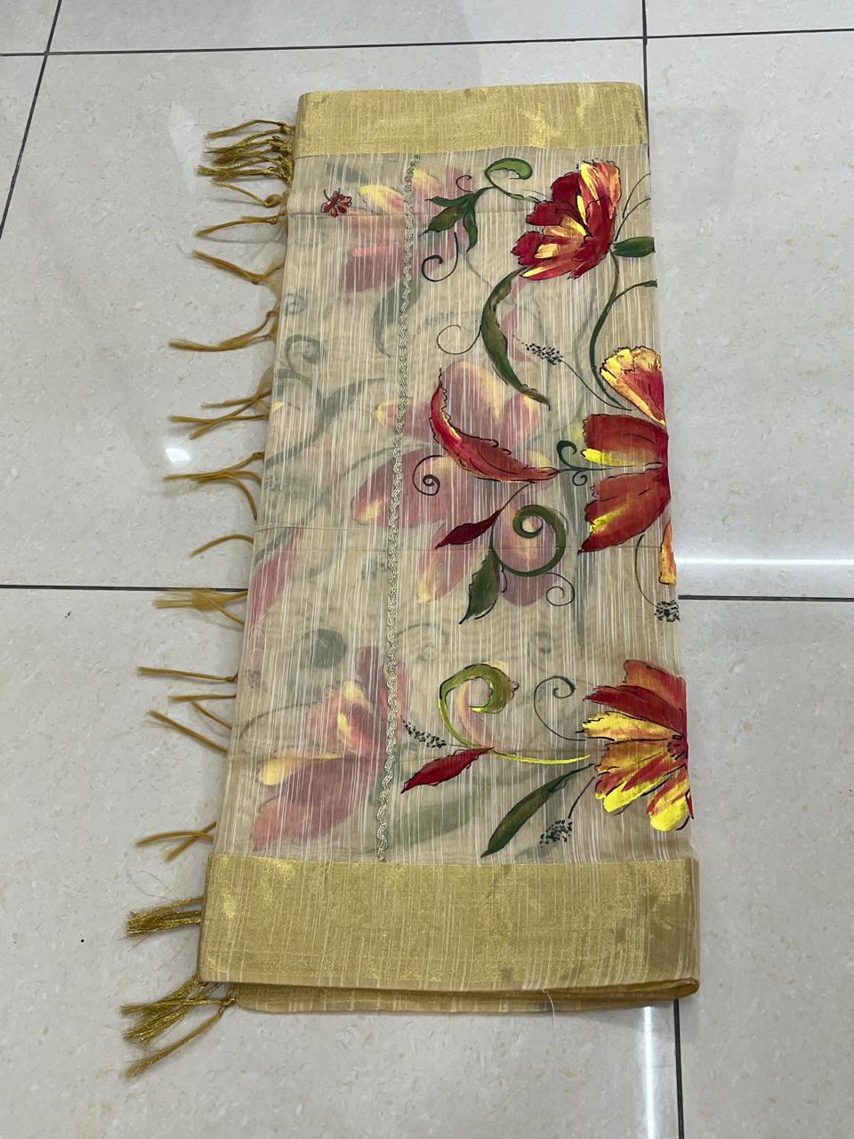 Hand Painted Duppata
