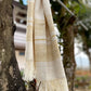 Eri Muffler Offwhite With Yellow Stripe