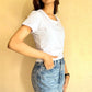 Cotton Lycra Crop Top – Women