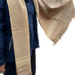 Eri Stole Light brown with golden border design